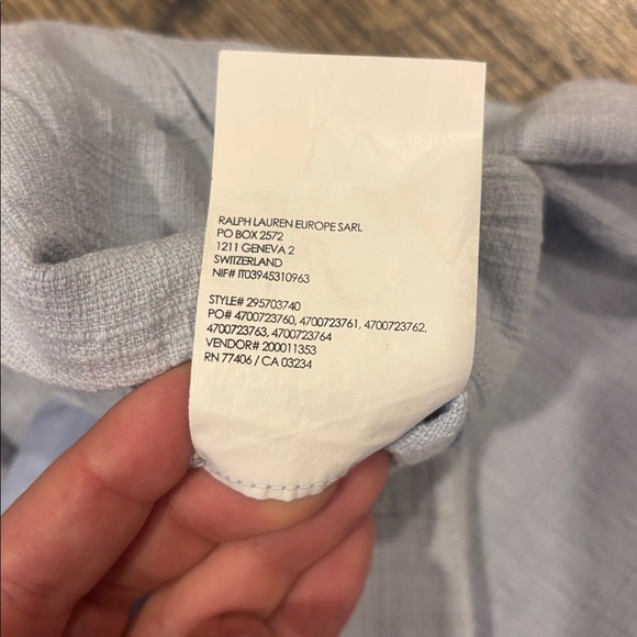 Club Monaco Soft Light Blue Cropped Textured Ankle Pants - Picture 6 of 10